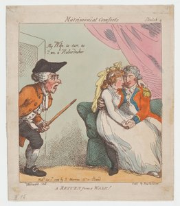 A Return from a Walk, 1º de outubro de 1799., 1º de outubro de 1799. de Thomas Rowlandson