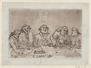 Um escritório de rotação, [8 de junho de 1774] 1779 reedição ., [8 de junho de 1774] 1779 reedição . de Thomas Rowlandson
