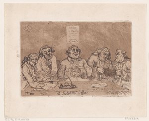 Um escritório de rotação, 8 de junho de 1774., 8 de junho de 1774. de Thomas Rowlandson