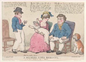 A contagem da esposa de um marinheiro, 15 de julho de 1812., 15 de julho de 1812. de Thomas Rowlandson