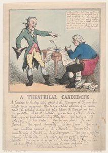 Um Candidato Teatral, 1797., 1797. de Thomas Rowlandson