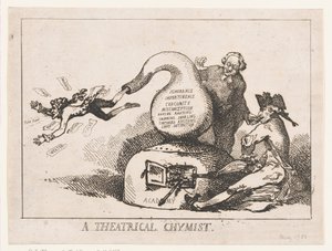 Um Químico Teatral de Thomas Rowlandson