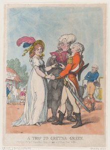 Uma viagem a Gretna Green, 1803., 1803. de Thomas Rowlandson