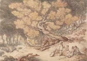 Um piquenique do lenhador de Thomas Rowlandson