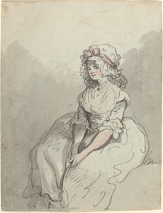Uma jovem beleza inglesa de Thomas Rowlandson