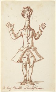 Um presbiteriano de pescoço comprido de Thomas Rowlandson