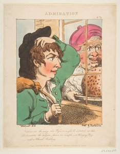 Admiração Le Brun Travested, ou Caricaturas das Paixões, 20 de janeiro de 1800. de Thomas Rowlandson