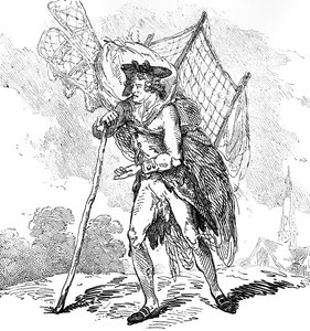 Aerostation em Cotovelos ou The Itinerant Aeronaut, 1786 de Thomas Rowlandson