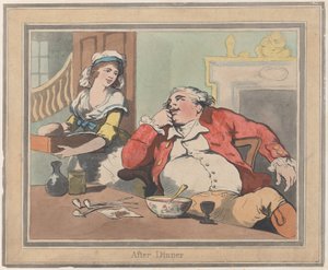Depois do jantar, 22 de outubro de 1789., 22 de outubro de 1789. de Thomas Rowlandson