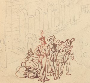 Desenho do álbum de Thomas Rowlandson