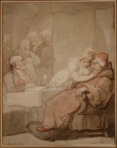 An Eye on the Will (caneta e tinta, aguarela) de Thomas Rowlandson