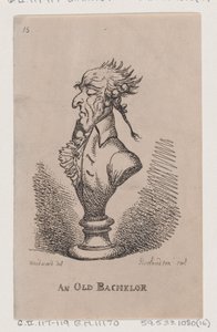 Um Velho Solteiro, 1808., 1808. de Thomas Rowlandson