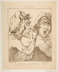 Raiva, 21 de janeiro de 1800. de Thomas Rowlandson