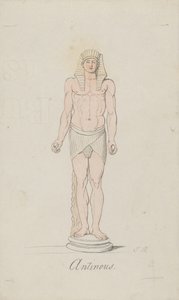Antínoo como Osíris de Thomas Rowlandson