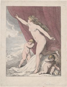 Ariadne abandonada por Teseu, 1790-99., 1790-99. de Thomas Rowlandson