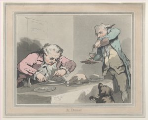 No Jantar, 1790., 1790. de Thomas Rowlandson