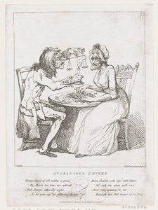 Amantes Avarentos, 1º de agosto de 1797., 1º de agosto de 1797. de Thomas Rowlandson