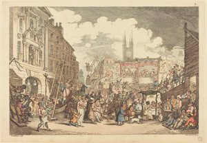 Feira de Bartolomeu de Thomas Rowlandson