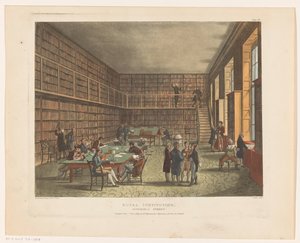 Bibliotheek van de Royal Institution te Londen
Instituição Real, Rua Albemarle (título sobre o objecto) de Thomas Rowlandson