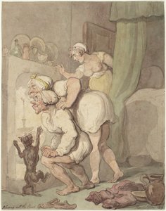 Apagar a vela de óleo de Thomas Rowlandson