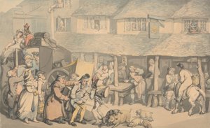 Bodmin Cornwall: A Chegada do Palco-Chefe de Thomas Rowlandson