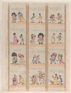 Borders for Rooms, Extravaganzas Plate 6, 2 de maio de 1799., 2 de maio de 1799. de Thomas Rowlandson