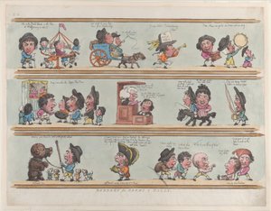 Borders for Rooms & Halls, Placa 8, 20 de junho de 1799., 20 de junho de 1799. de Thomas Rowlandson