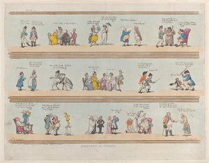 Fronteiras para Salas, Placa 3, 30 de março de 1799., 30 de março de 1799. de Thomas Rowlandson