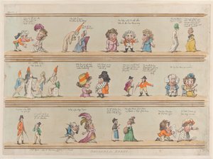 Borders for Rooms, Placa 4, 1º de abril de 1799., 1º de abril de 1799. de Thomas Rowlandson