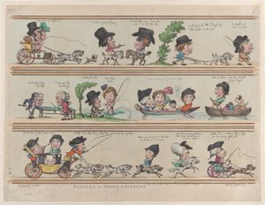 Borders for Rooms & Screens, Placa 7, 10 de maio de 1799., 10 de maio de 1799. de Thomas Rowlandson