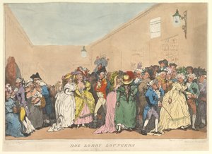 Box Lobby Loungers, 5 de janeiro de 1811. de Thomas Rowlandson