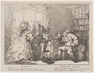 Bozzy e Madame Piozzi Frontispício, Bozzy e Piozzi por Peter Pindar, 1780-86., 1780-86. de Thomas Rowlandson