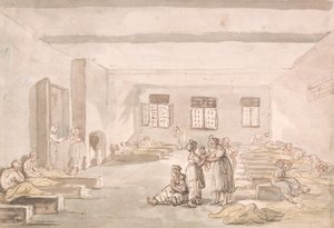 Bridewell, A Sala de Passagem, Casa de Correção de Thomas Rowlandson