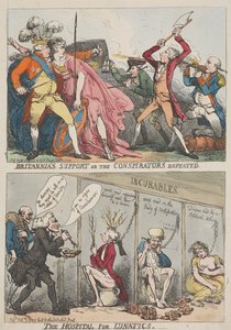 O apoio da Britânia ou a derrota dos conspiradores — O Hospital para Doentes Mentais de Thomas Rowlandson