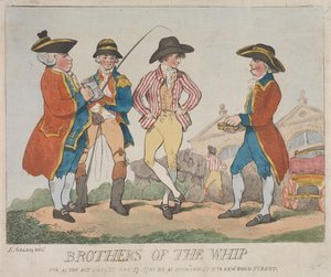 Irmãos do chicote de Thomas Rowlandson