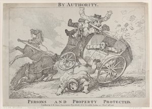 Por Autoridade. Pessoas e bens protegidos, 24 de novembro de 1785., 24 de novembro de 1785. de Thomas Rowlandson