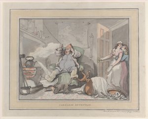 Atenção Descuidada, 1º de fevereiro de 1789., 1º de fevereiro de 1789. de Thomas Rowlandson