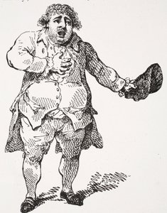 Charles James Fox como Demóstenes, ilustração da "História da Nação Britânica" de Hutchinson, c.1923 de Thomas Rowlandson