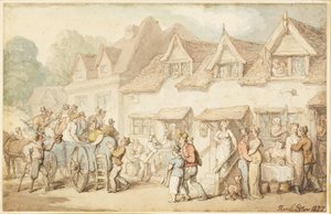 Cavalos de troca de treinador de Thomas Rowlandson