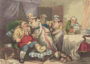 Conforto na gota, 1785. de Thomas Rowlandson