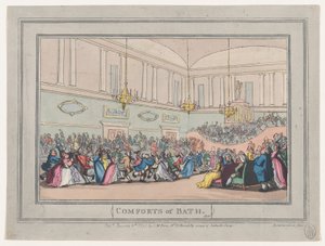 Comforts of Bath, Placa 10, 6 de janeiro de 1798., 6 de janeiro de 1798. de Thomas Rowlandson