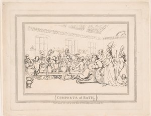 Os prazeres do banho, Placa 11 de Thomas Rowlandson