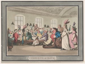 Comforts of Bath, Placa 11, 6 de janeiro de 1798., 6 de janeiro de 1798. de Thomas Rowlandson
