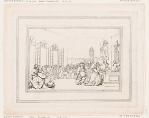 Comforts of Bath, Placa 3, 6 de janeiro de 1798., 6 de janeiro de 1798. de Thomas Rowlandson