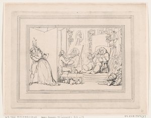 Comforts of Bath, Placa 6, 6 de janeiro de 1798., 6 de janeiro de 1798. de Thomas Rowlandson