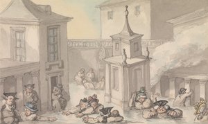 Confortos de Bath: A Cidade de Bath de Thomas Rowlandson