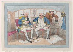 Commanders Engaged at Sea, [1785], reeditado em 1º de julho de 1802., [1785], reeditado em 1º de julho de 1802. de Thomas Rowlandson