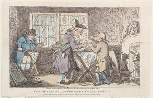 Connoisseurs-or Portrait Collectors !!!, 1807., 1807. de Thomas Rowlandson
