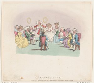 Conversação, 20 de março de 1803., 20 de março de 1803. de Thomas Rowlandson