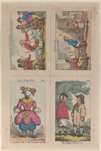 Traje de Porcos Norton, Como um homem pode atirar sua própria peruca, e A Dama de Mim, 1809., 1809. de Thomas Rowlandson